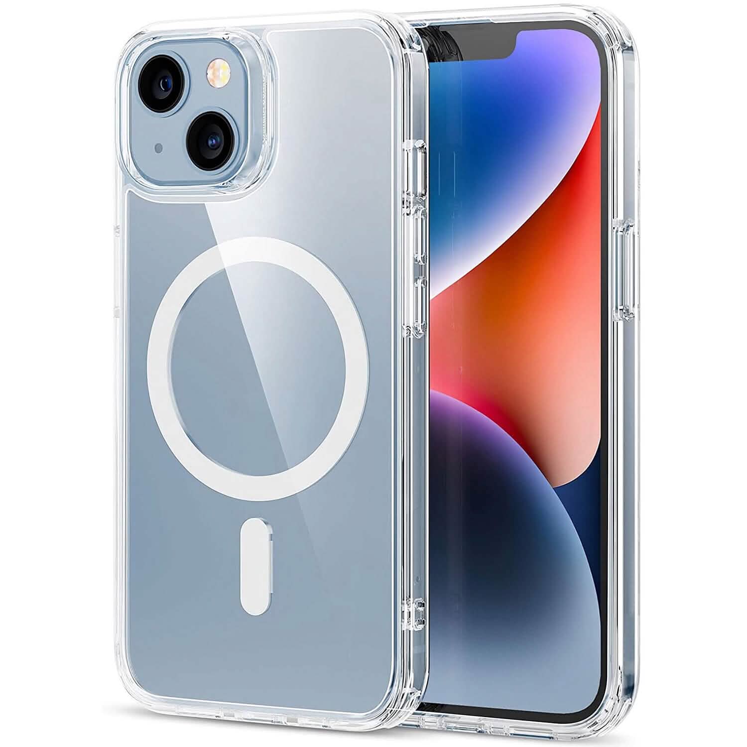 Magnetic Clear Phone Case Shockproof Transparent Phone Cover Mobile Accessories - Tophatter Daily Deals