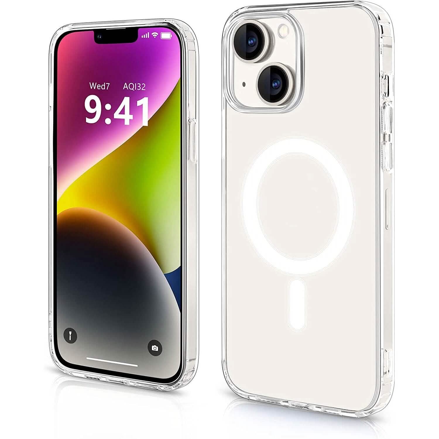 Magnetic Clear Phone Case Shockproof Transparent Phone Cover Mobile Accessories - Tophatter Daily Deals