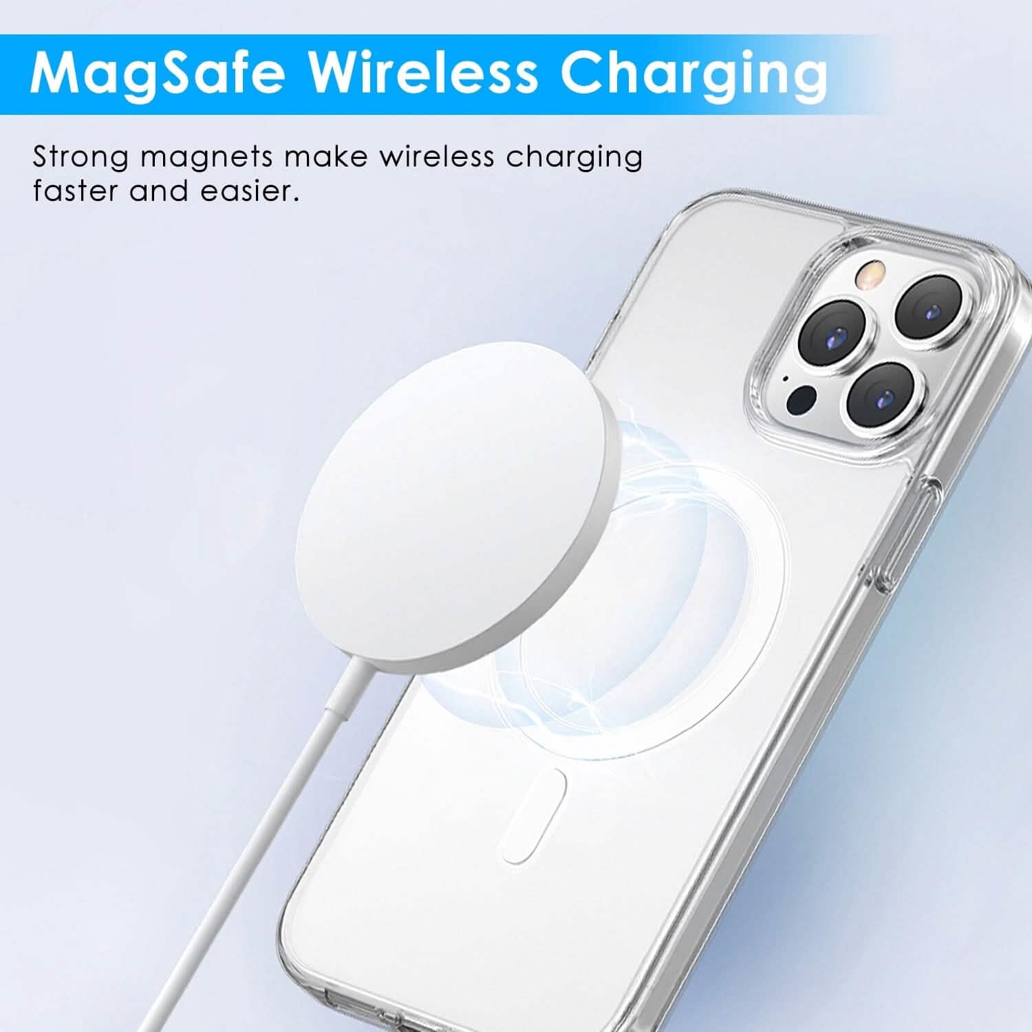 Magnetic Clear Phone Case Shockproof Transparent Phone Cover Mobile Accessories - Tophatter Daily Deals