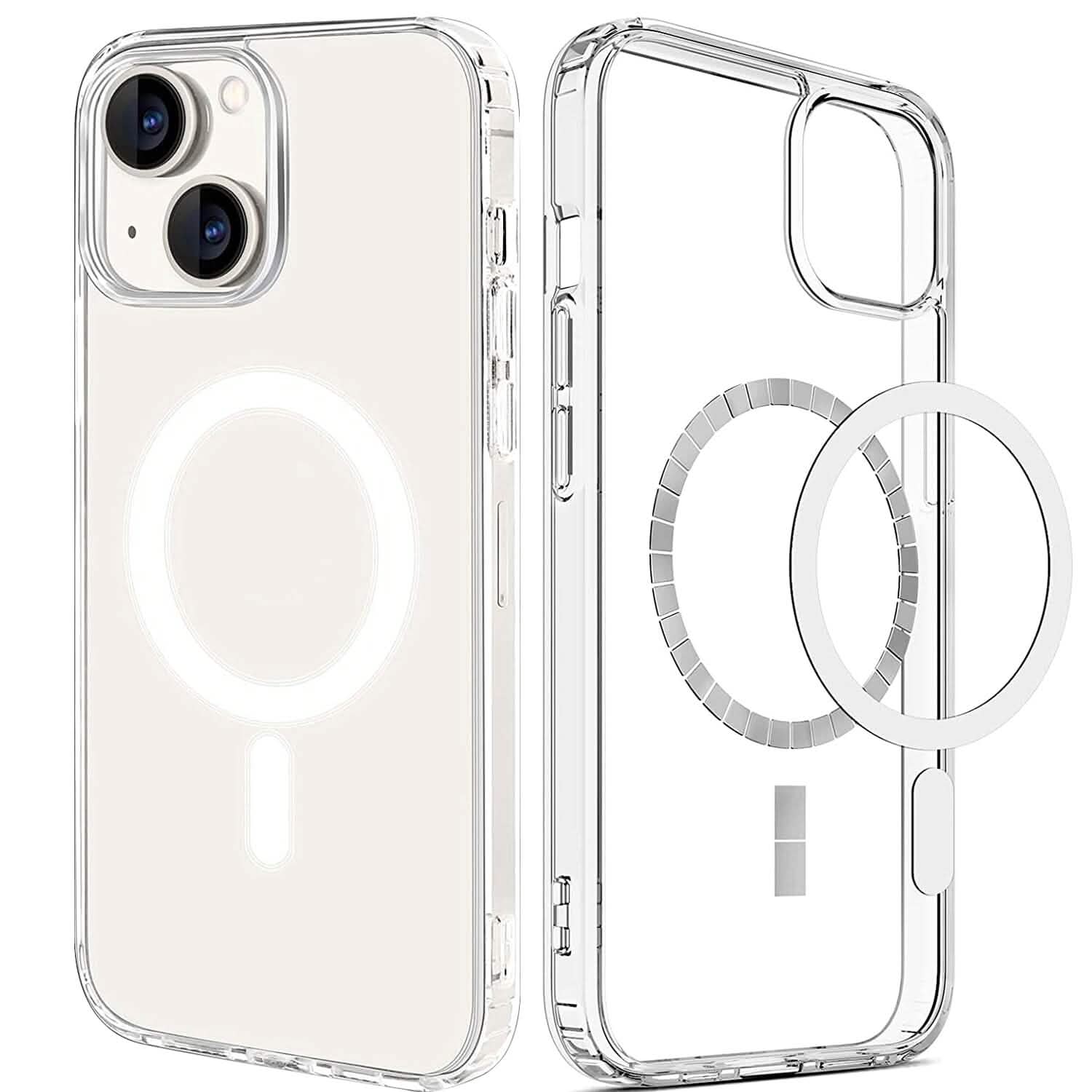 Magnetic Clear Phone Case Shockproof Transparent Phone Cover Mobile Accessories - Tophatter Daily Deals