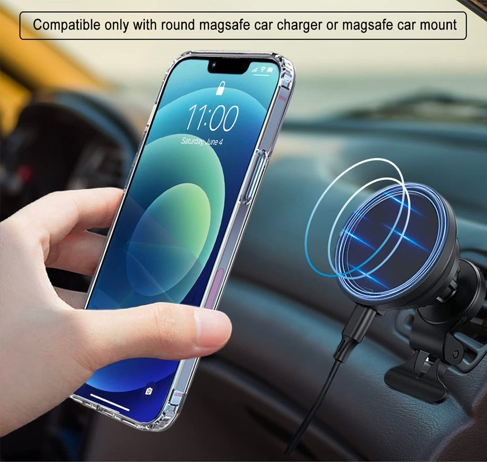 Clear Magnetic Phone Case For IPhone 16 15 14 Pro Max 13 12 11 iPhone Cases - Tophatter Daily Deals
