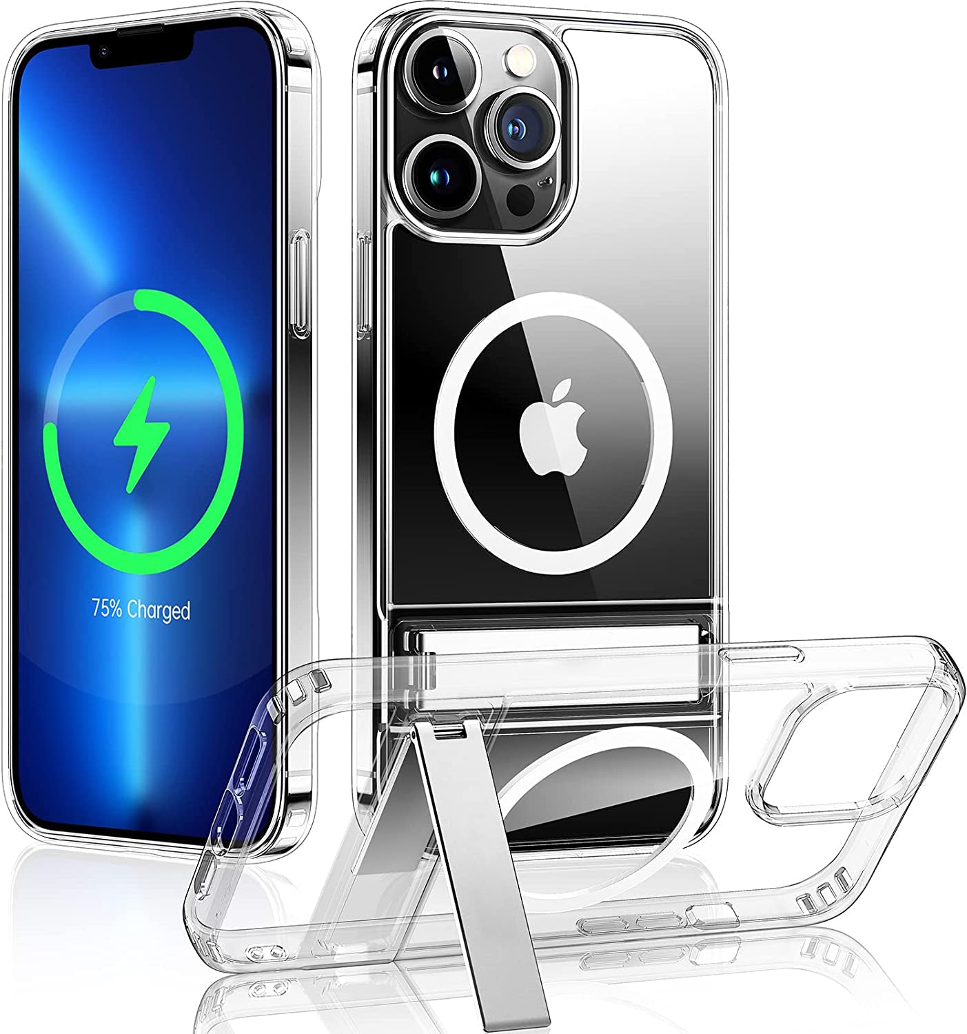 Clear Magnetic Phone Case For IPhone 16 15 14 Pro Max 13 12 11 Transparent iPhone Cases - Tophatter Daily Deals