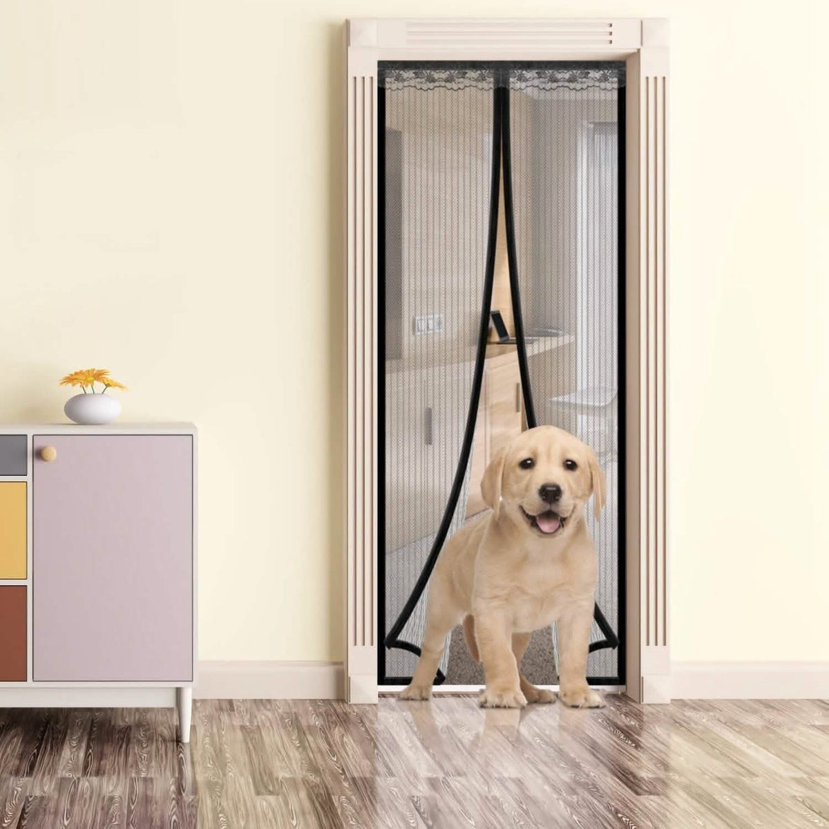 Magnetic Screen Door Hands-free Fly Mesh Door Curtain Pest Control - Tophatter Daily Deals