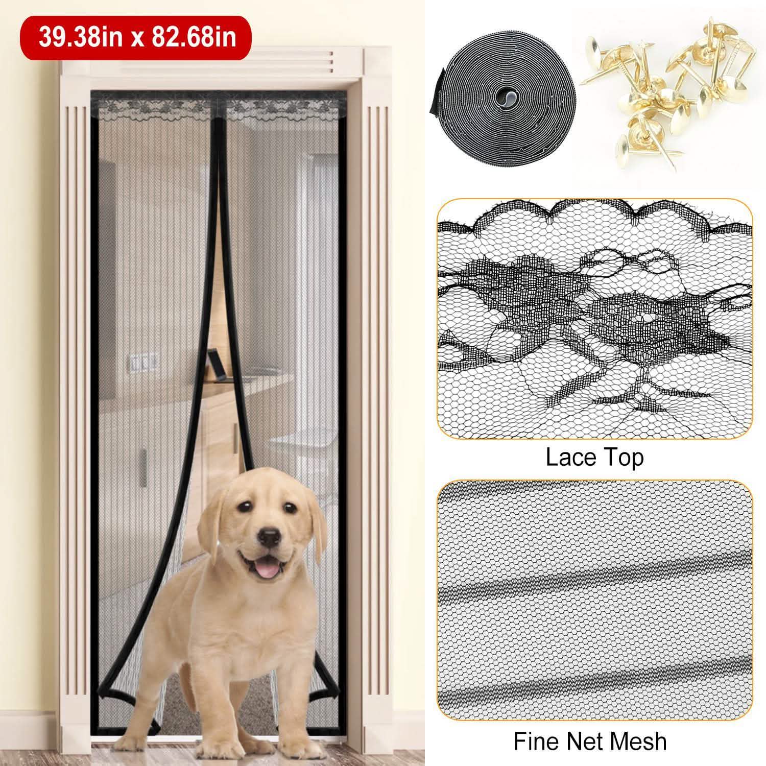 Magnetic Screen Door Hands-free Fly Mesh Door Curtain Pest Control - Tophatter Daily Deals