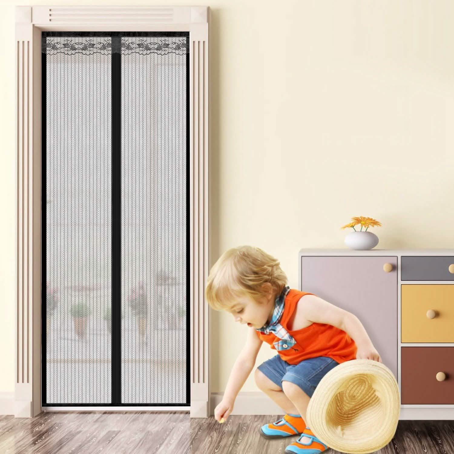 Magnetic Screen Door Hands-free Fly Mesh Door Curtain Pest Control - Tophatter Daily Deals