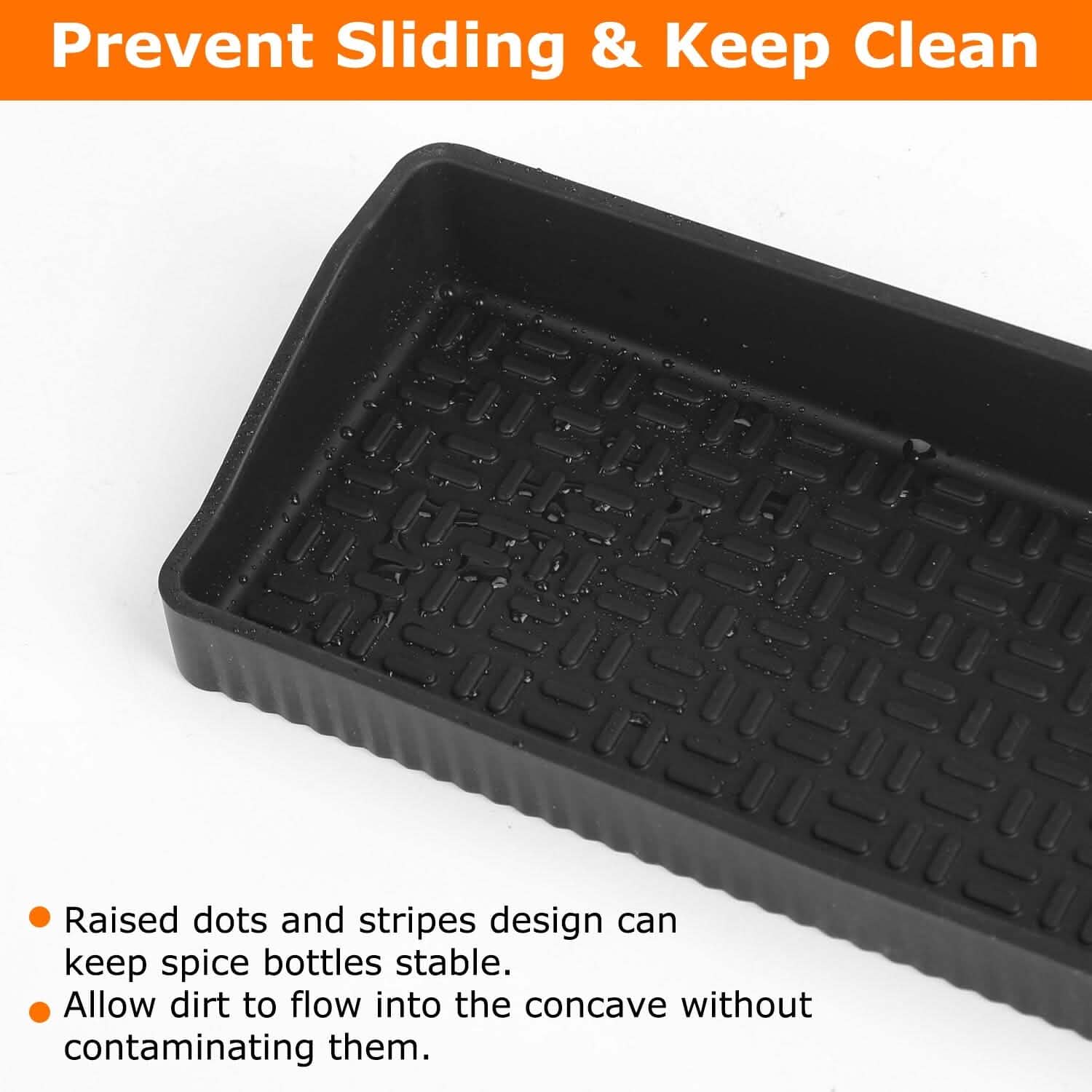 Magnetic Stove Top Shelf Silicone Non-Slip Organizer Kitchen Storage - Tophatter Daily Deals