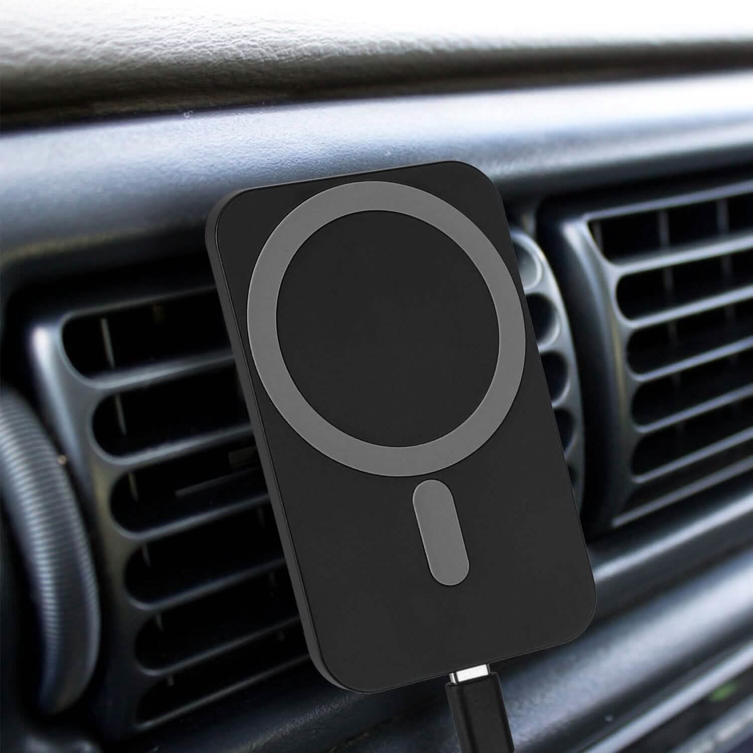 Magnetic Wireless Charger MagSafe Car Phone Mount Air Vent Holder Automotive - Tophatter Daily Deals