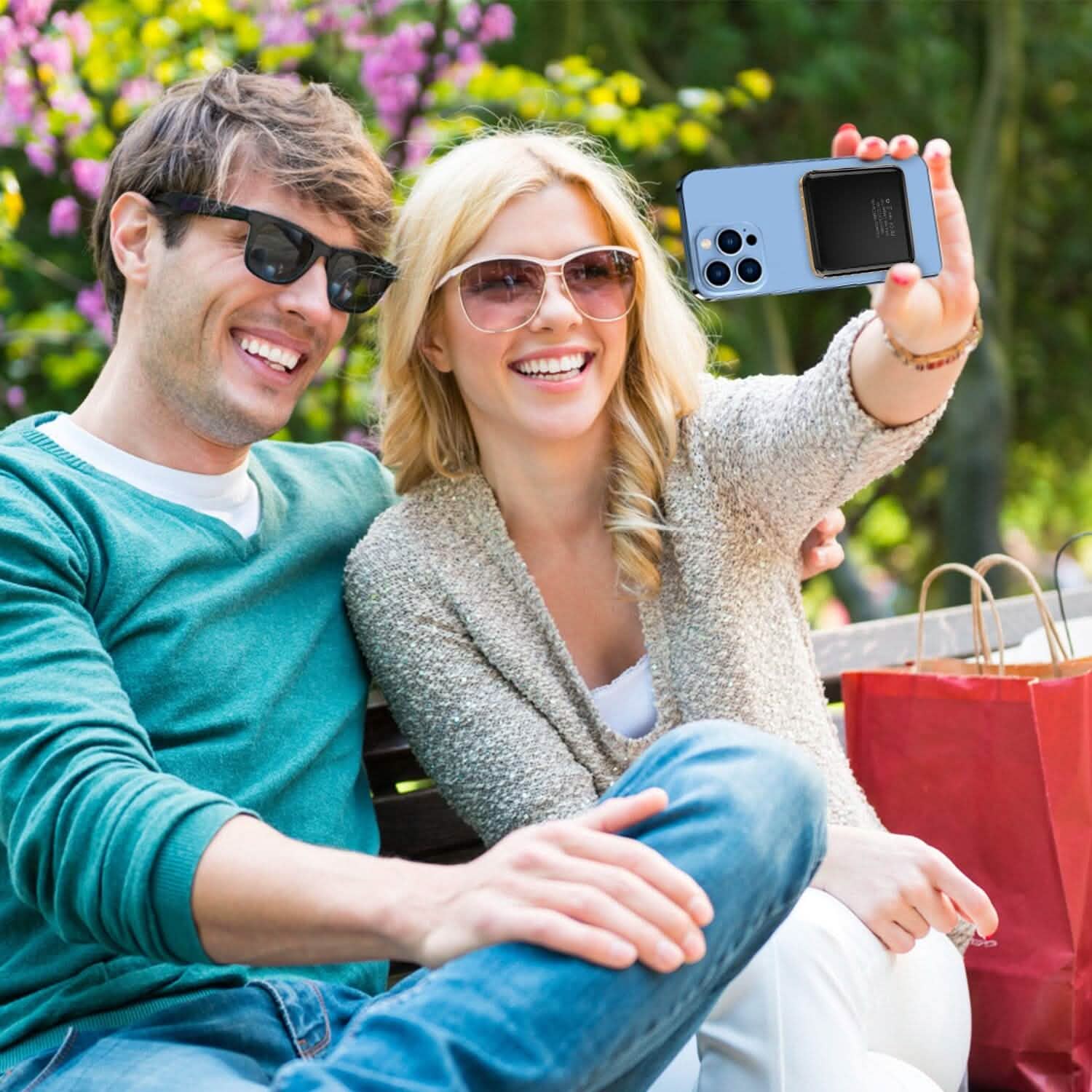 Magnetic Wireless Power Bank 10000mAh Magnetic Portable Charger Magsafe Mobile Accessories - Tophatter Daily Deals