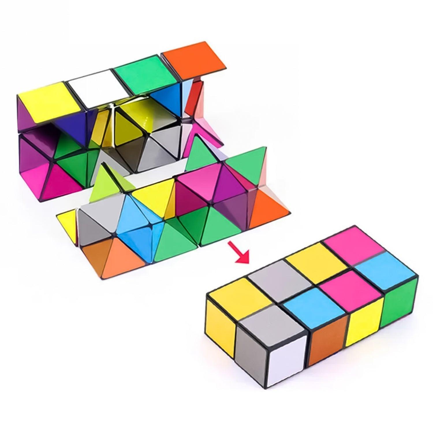 Changeable Magnetic Magic Cube - 3D Hand Flip Puzzle Anti Stress Gift Toys Christmas Toys - Tophatter Daily Deals