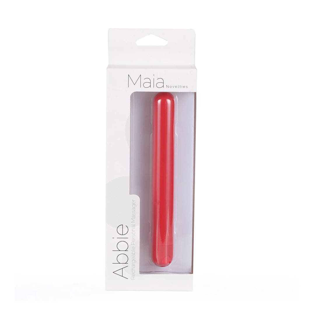 Maia Toys - Abbie Rechargeable X-Long Super Charged Bullet - Red Sex Toy - Tophatter Daily Deals