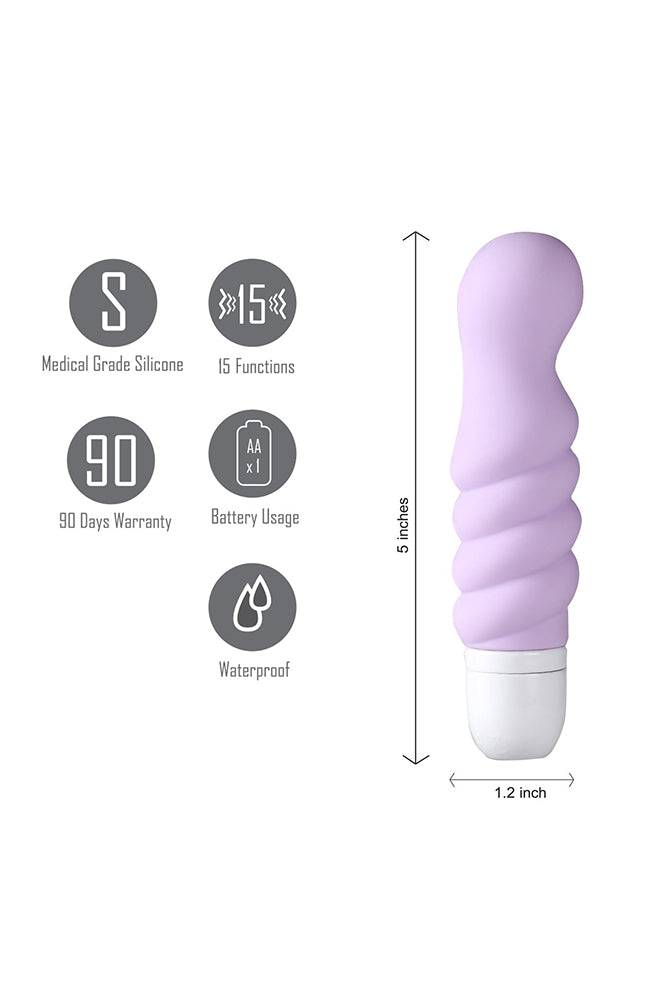 Maia Toys - Chloe Twisty G-Spot Mini Vibe - Purple Sex Toy - Tophatter Daily Deals