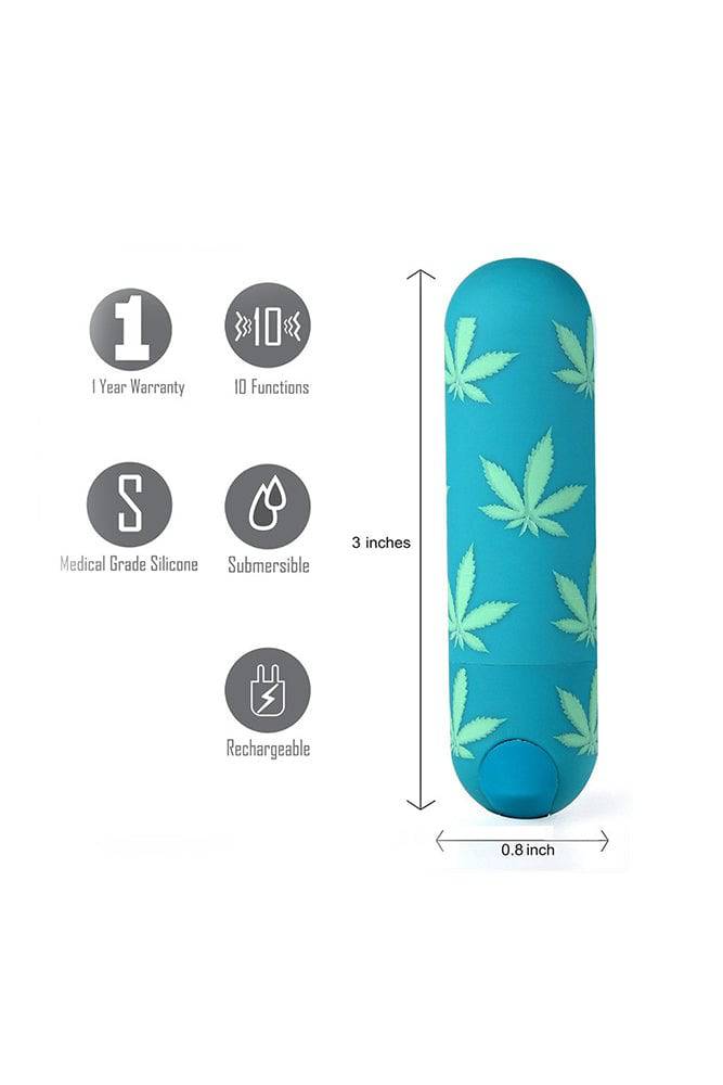 Maia Toys - Jessi 420 Rechargeable Mini Bullet - Emerald Sex Toy - Tophatter Daily Deals