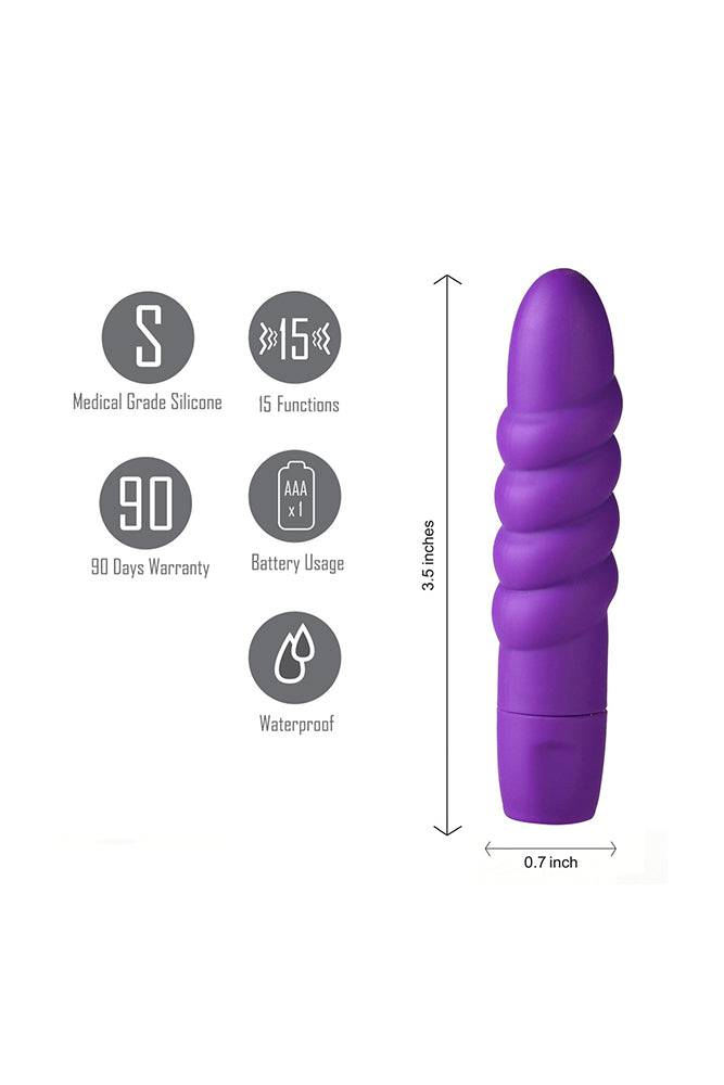 Maia Toys - Sugr Ribbed Mini Bullet - Purple Sex Toy - Tophatter Daily Deals
