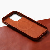 Leather IPhone 15 Case Premium Slim Protective Cover - Tophatter Daily Deals