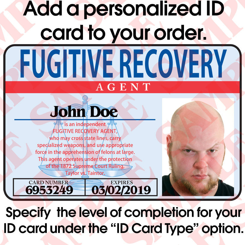 Bail Enforcement Fugitive Recovery Badge Set - Tophatter's Weapons'N'Deals Professional Quality Stock Badges - Tophatter Daily Deals