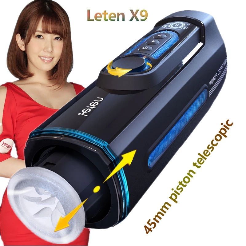 Acmejoy - Leten X9 IV Upgraded Piston Thrust Combination Heated Male Stroker with free Lubricant Masturbation Cup - Tophatter Daily Deals