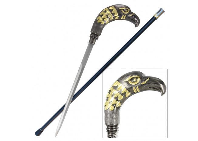 Majestic Golden Eagle Sword Cane novelty items - Tophatter Daily Deals