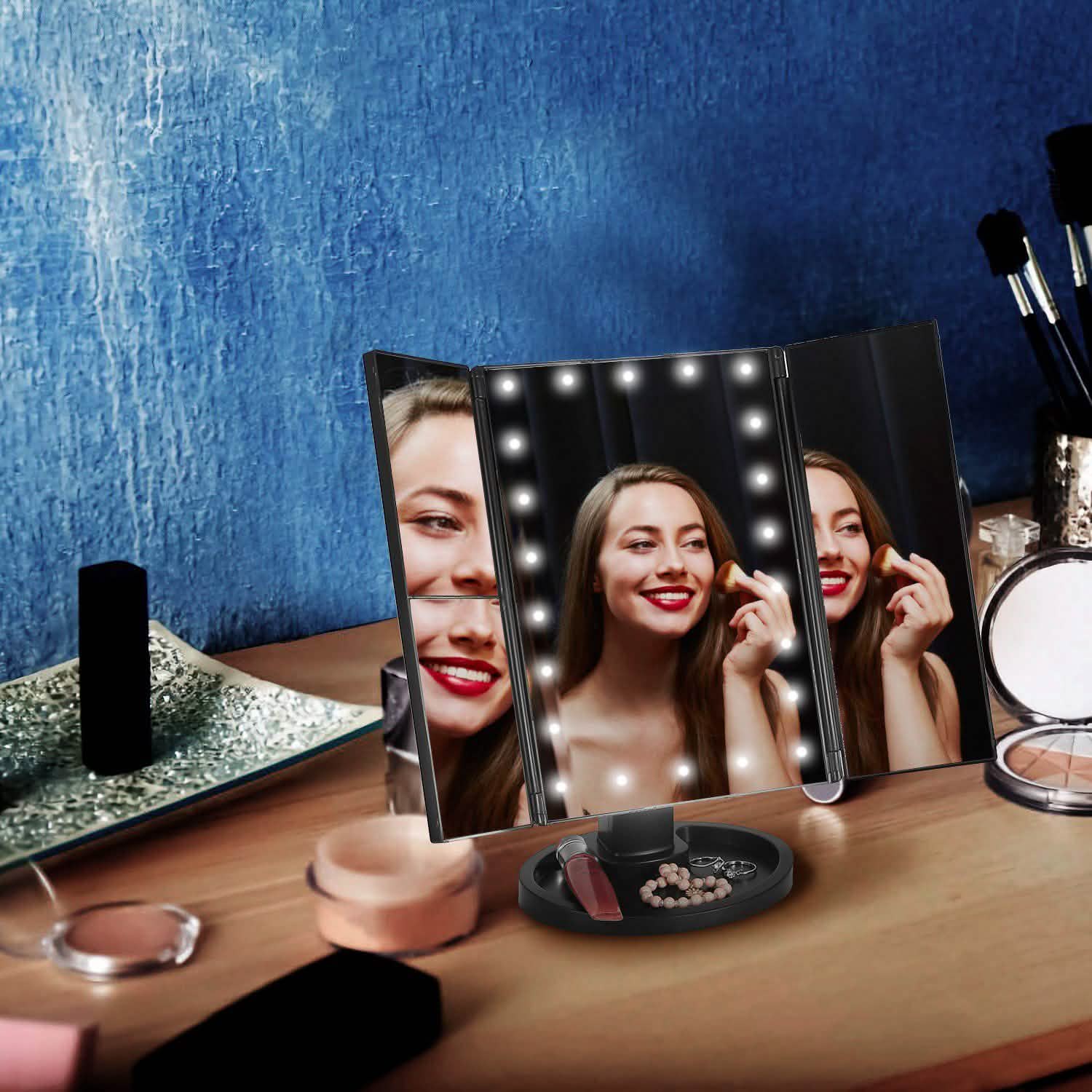 Make Up Mirror with 22 LED Lights Beauty & Personal Care - Tophatter Daily Deals