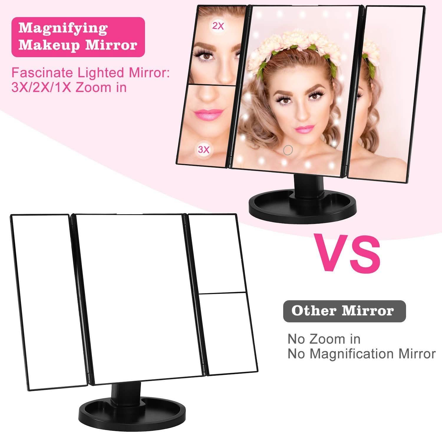 Make Up Mirror with 22 LED Lights Beauty & Personal Care - Tophatter Daily Deals