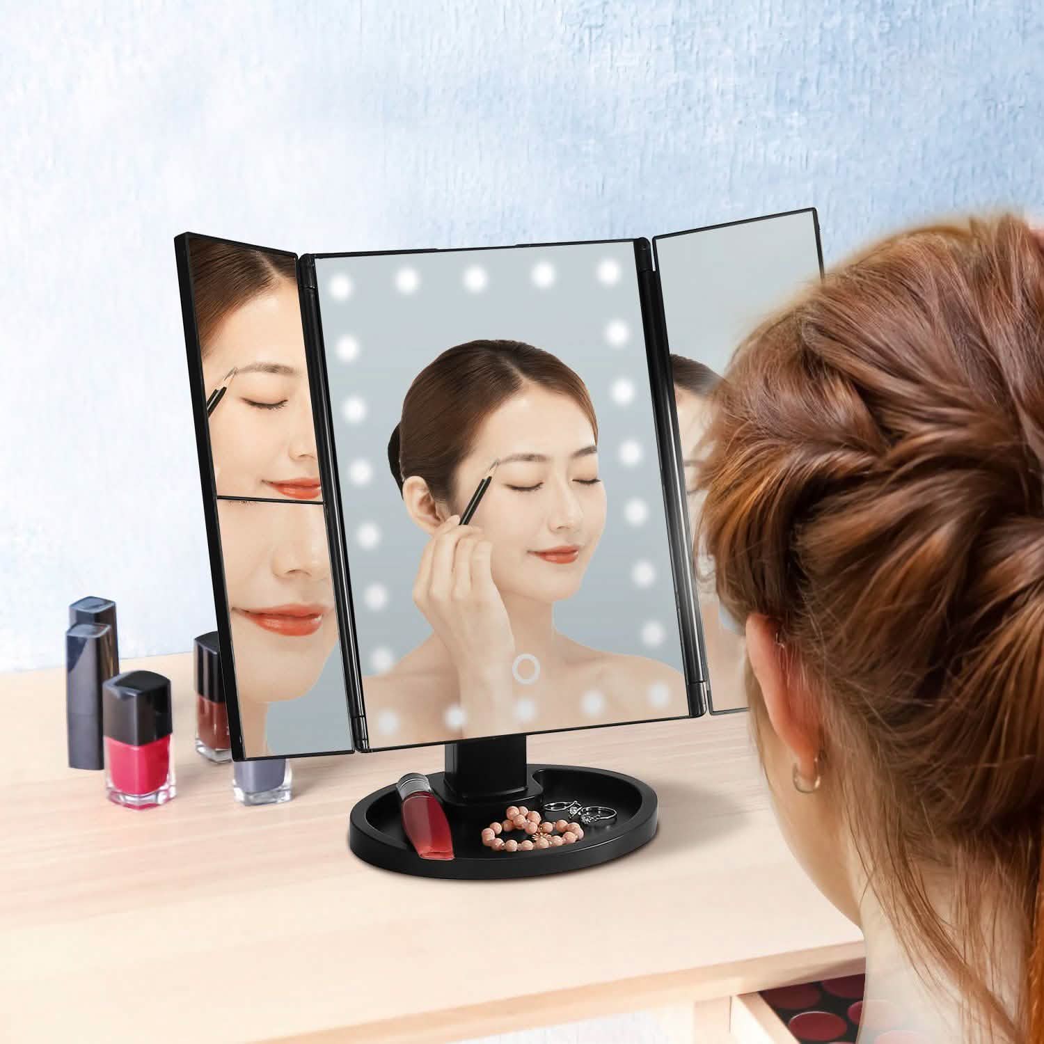 Make Up Mirror with 22 LED Lights Beauty & Personal Care - Tophatter Daily Deals
