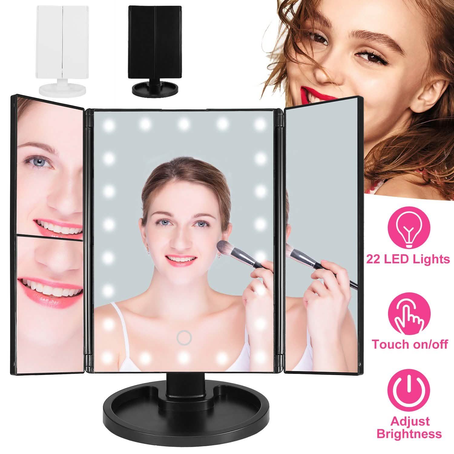 Make Up Mirror with 22 LED Lights Beauty & Personal Care - Tophatter Daily Deals