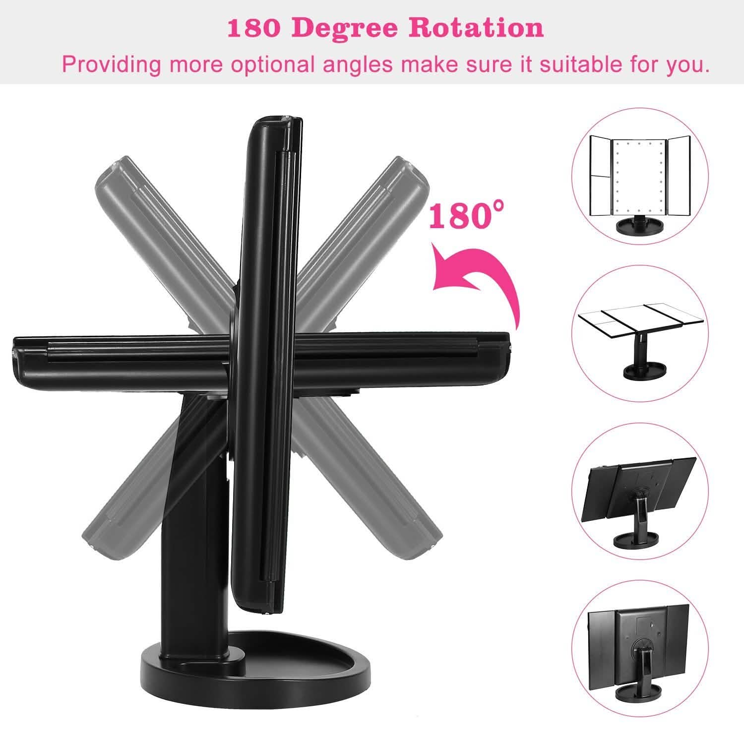 Make Up Mirror with 22 LED Lights Beauty & Personal Care - Tophatter Daily Deals