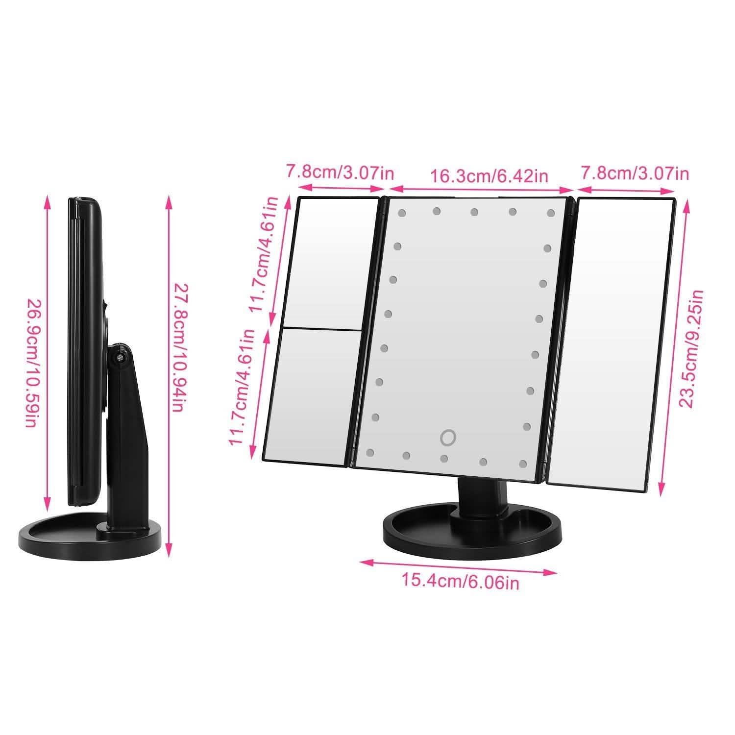 Make Up Mirror with 22 LED Lights Beauty & Personal Care - Tophatter Daily Deals