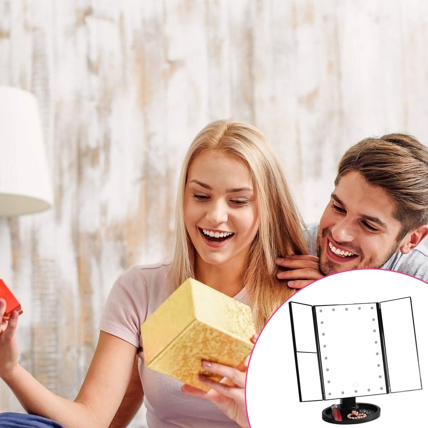 Make Up Mirror with 22 LED Lights Beauty & Personal Care - Tophatter Daily Deals