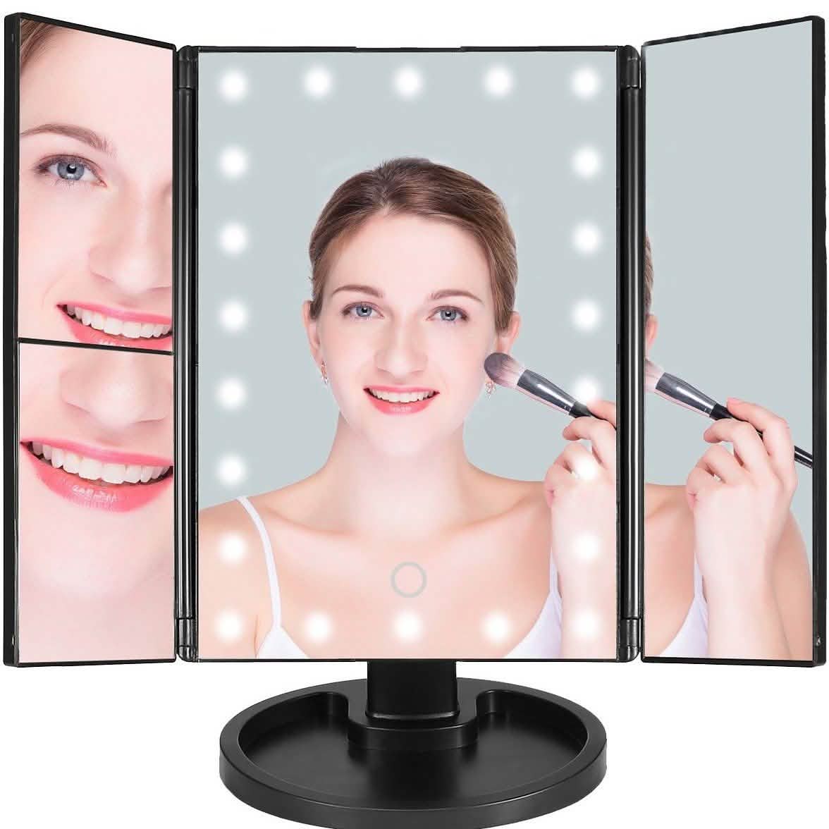 Make Up Mirror with 22 LED Lights Beauty & Personal Care - Tophatter Daily Deals