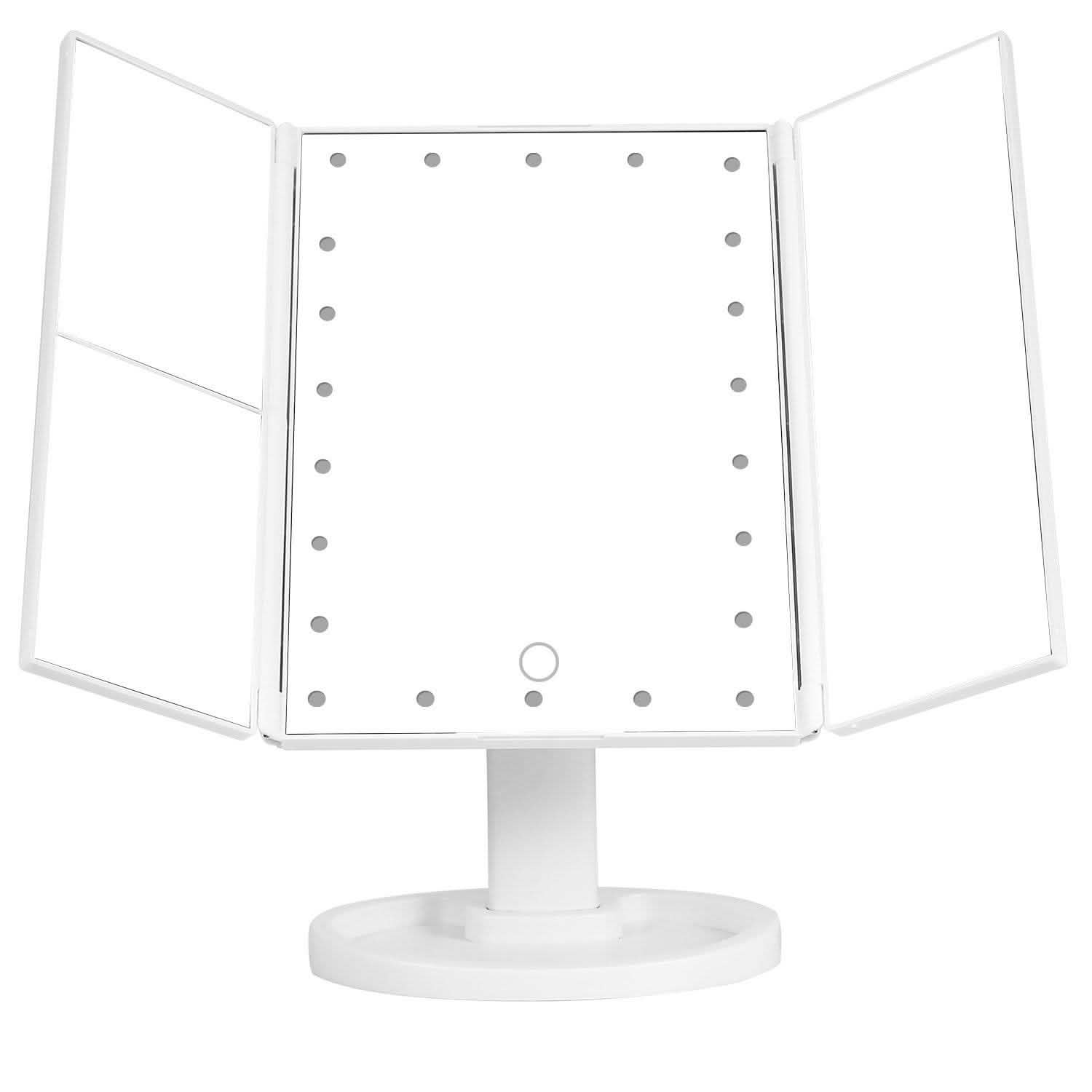 Make Up Mirror with 22 LED Lights White Beauty & Personal Care - Tophatter Daily Deals