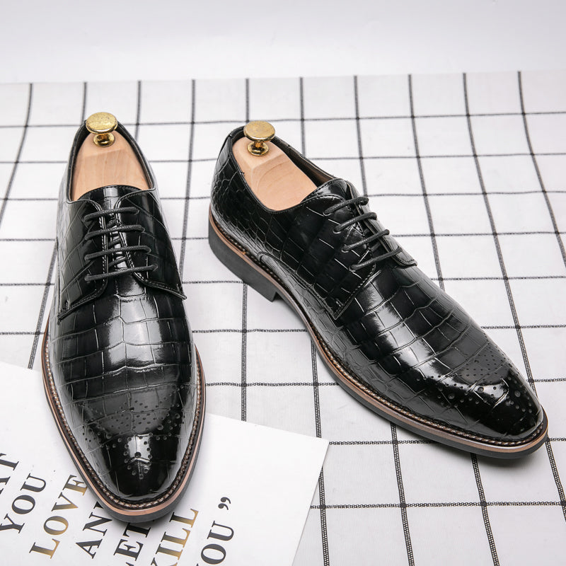 Formal Lace-up Loafers Men's Black Men Dresses Shoes - Tophatter Daily Deals