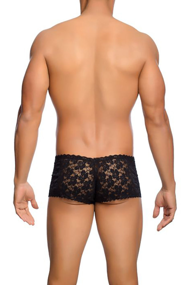 Male Basics - Lace Boy Short - Black - MBL01 Lingerie - Tophatter Daily Deals