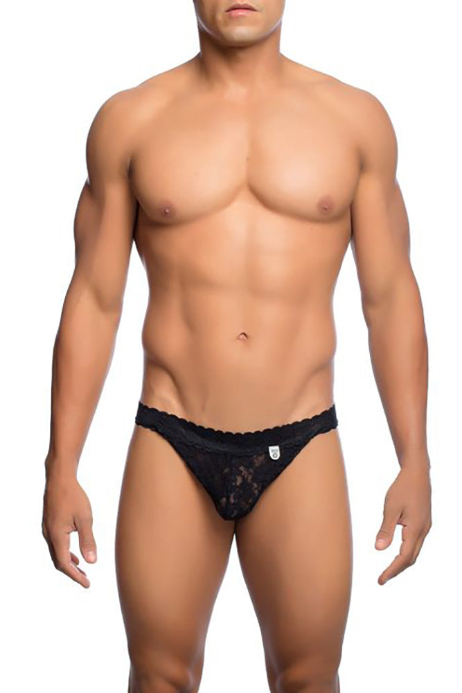 Male Basics - Lace Jockstrap - Black - MBL12 Lingerie - Tophatter Daily Deals