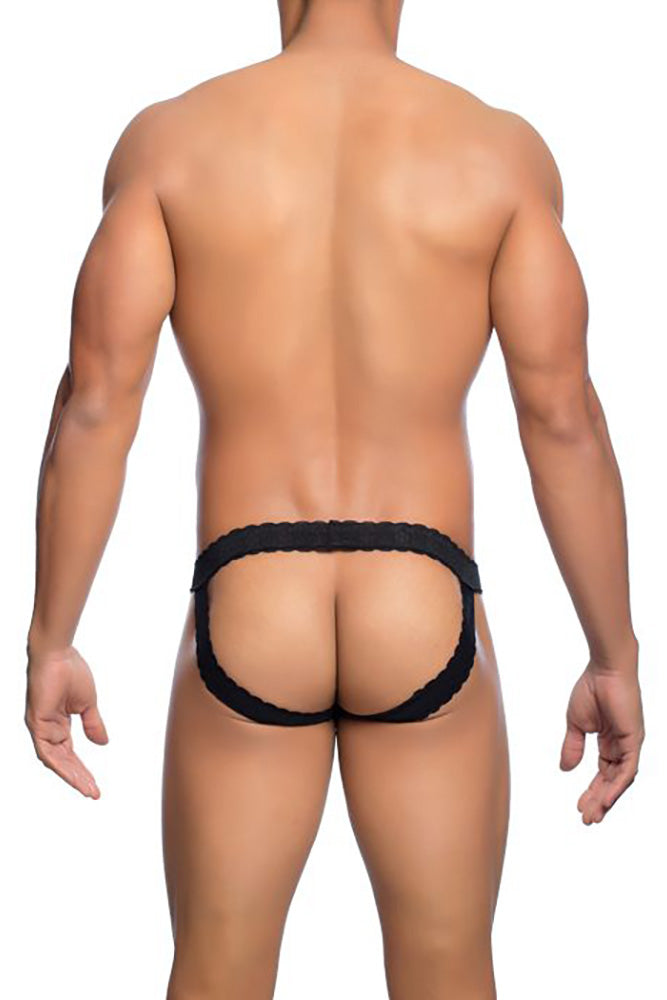 Male Basics - Lace Jockstrap - Black - MBL12 Lingerie - Tophatter Daily Deals