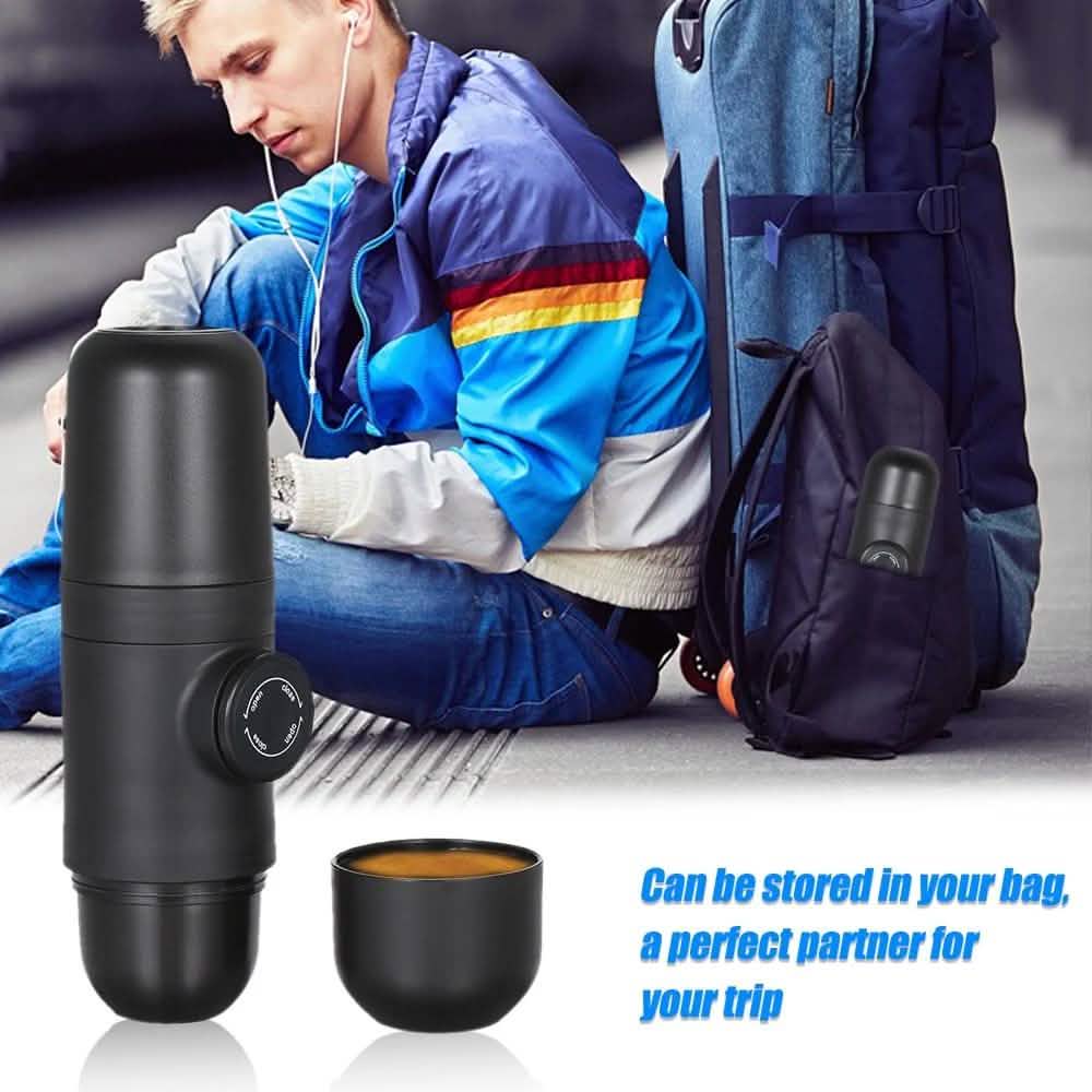 Manually Operated Portable Coffee Maker Espresso Machine Coffee Makers & Accessories - Tophatter Daily Deals