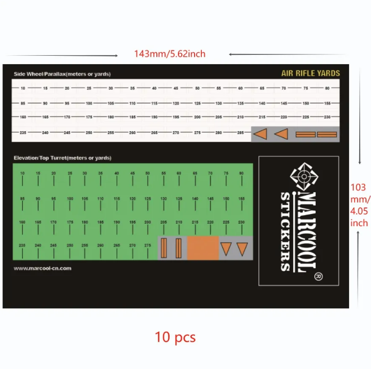 MARCOOL SCOPE TURRET STICKERS - Tophatter's Army Deals ACCESSORIES - Tophatter Daily Deals