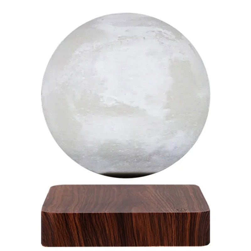 Levitating Moon Lamp Floating Night Light Cozy Home Mars - Brown Base - Tophatter Daily Deals