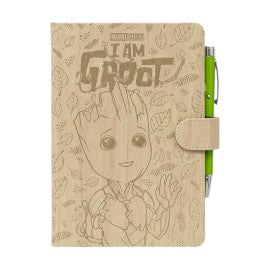 Marvel Groot - Premium A5 Notebook With Projector Pen Journal - Tophatter Daily Deals