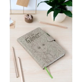 Marvel Groot - Premium A5 Notebook With Projector Pen Journal - Tophatter Daily Deals