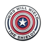 The Falcon and the Winter Soldier – Who Will Wield the Shield Pin Badge Pin Set - Tophatter Daily Deals