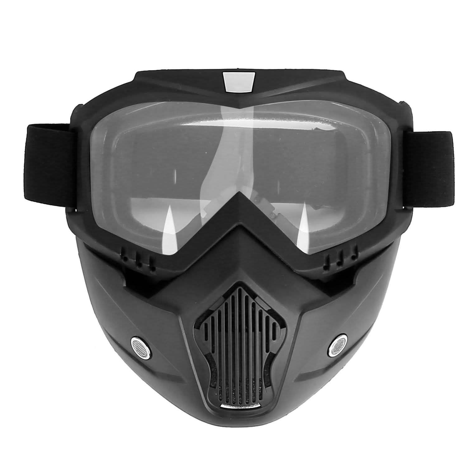 Mask Riding Goggle with Adjustable Non-slip Trip Mouth Filter Clear Outdoor Recreation - Tophatter Daily Deals