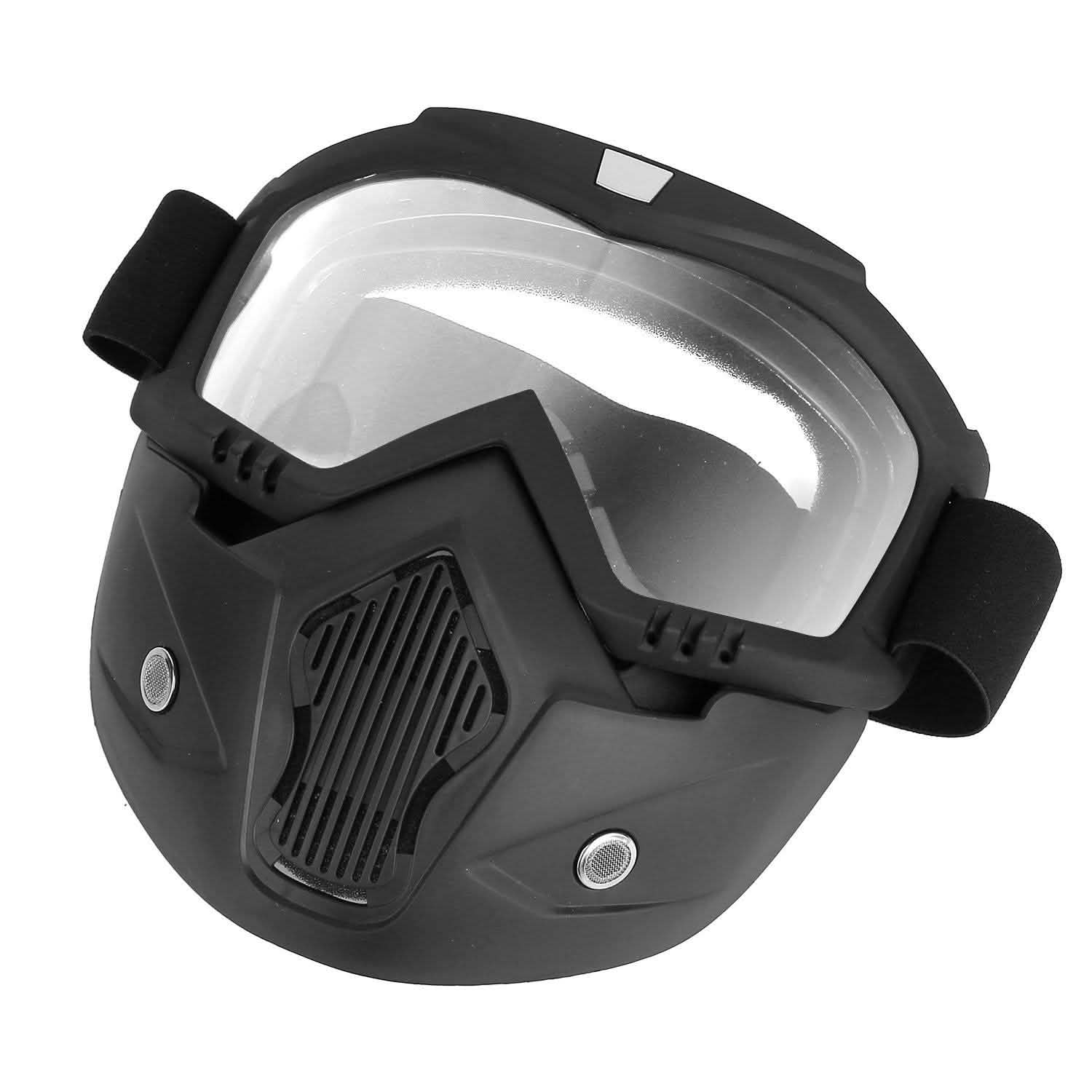 Mask Riding Goggle with Adjustable Non-slip Trip Mouth Filter Outdoor Recreation - Tophatter Daily Deals