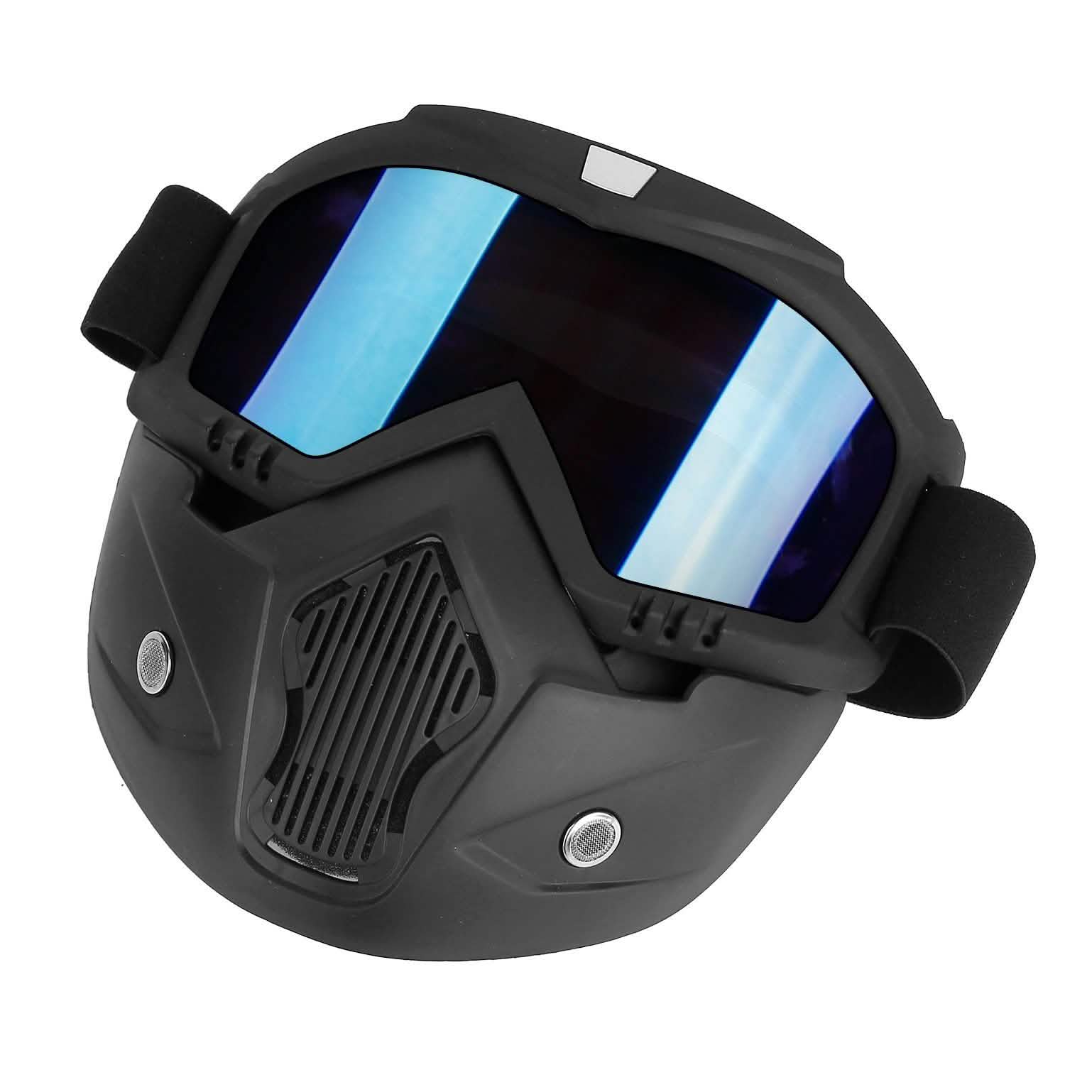 Mask Riding Goggle with Adjustable Non-slip Trip Mouth Filter Outdoor Recreation - Tophatter Daily Deals