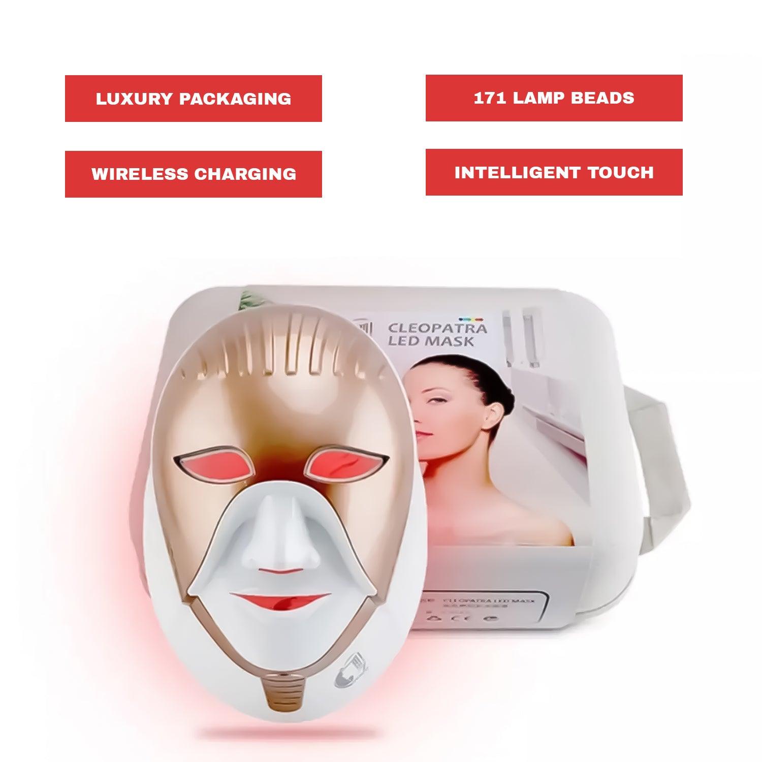 LED Light Therapy Mask - LED Skin Treatment Mask (7 Colour Setting) Smart Touch Health & Beauty - Tophatter Daily Deals