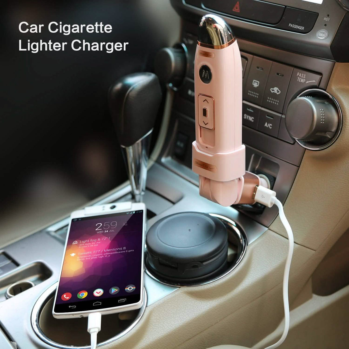 Massage Atomizer with USB Car Charger Health & Wellness - Tophatter Daily Deals