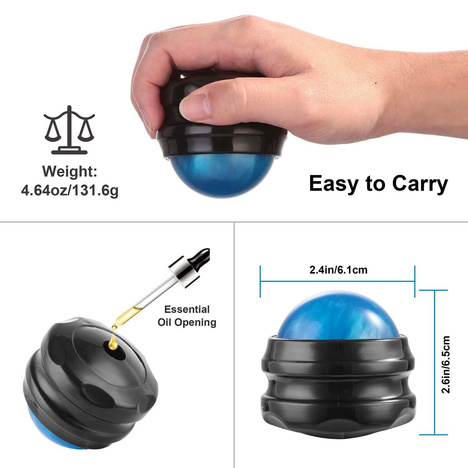 Massage Ball Manual Roller Massager Health & Wellness - Tophatter Daily Deals