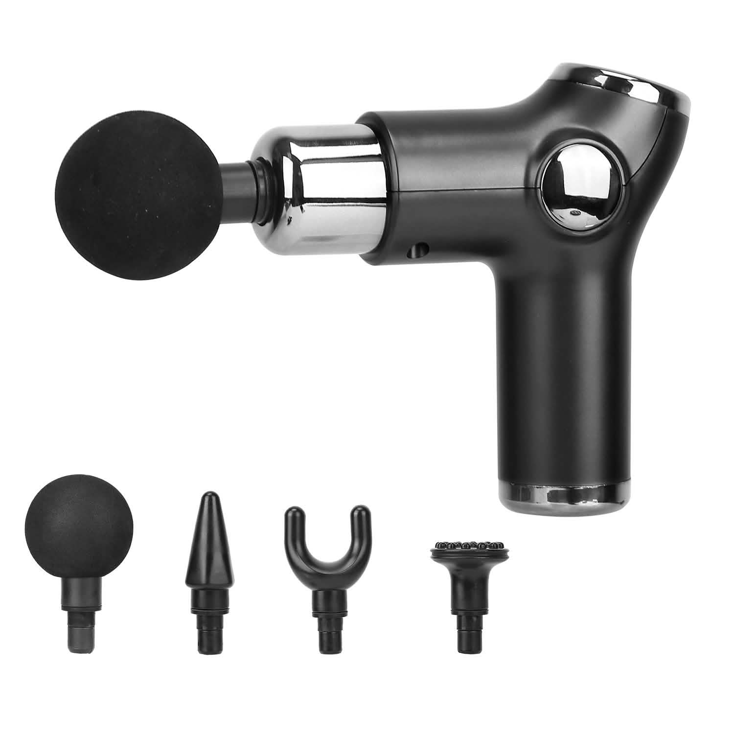 Massage Gun Deep Tissue Fascia Massager Black Health & Wellness - Tophatter Daily Deals