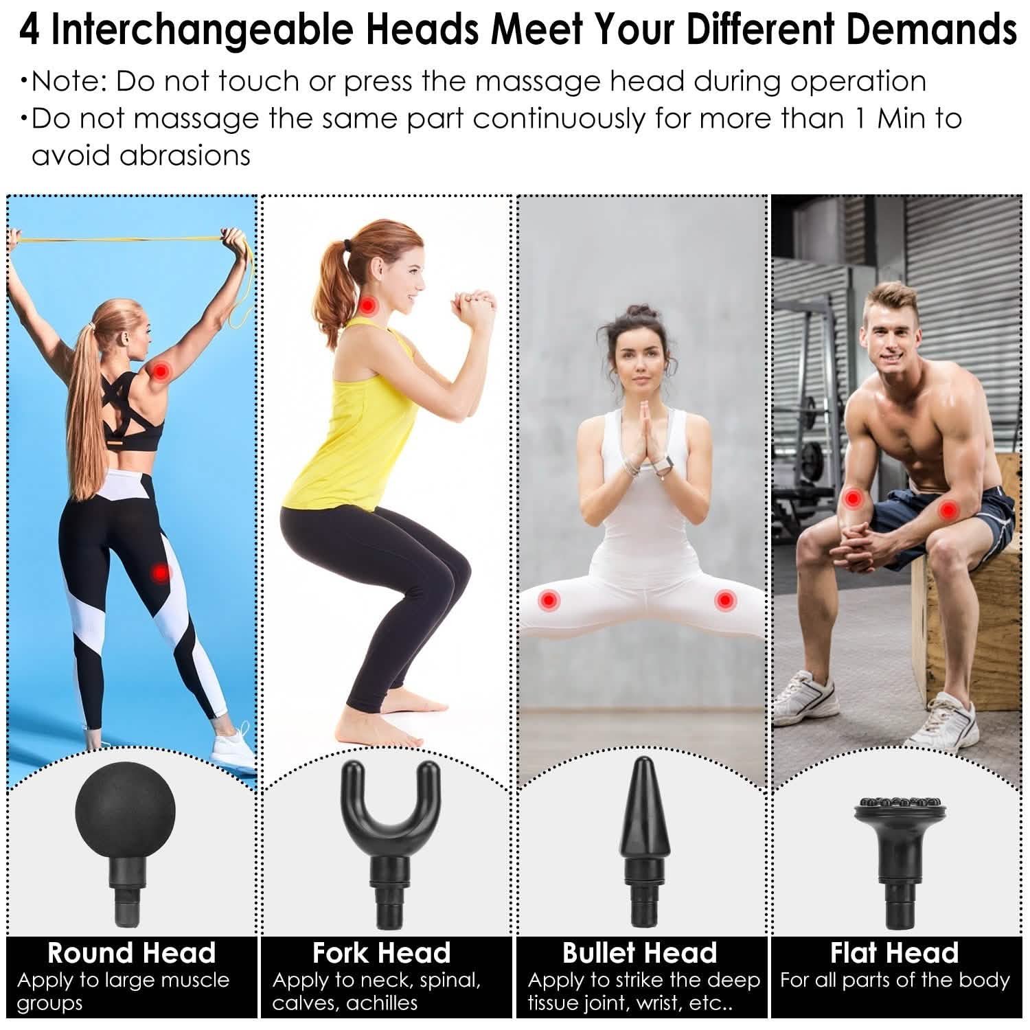 Massage Gun Deep Tissue Fascia Massager Health & Wellness - Tophatter Daily Deals