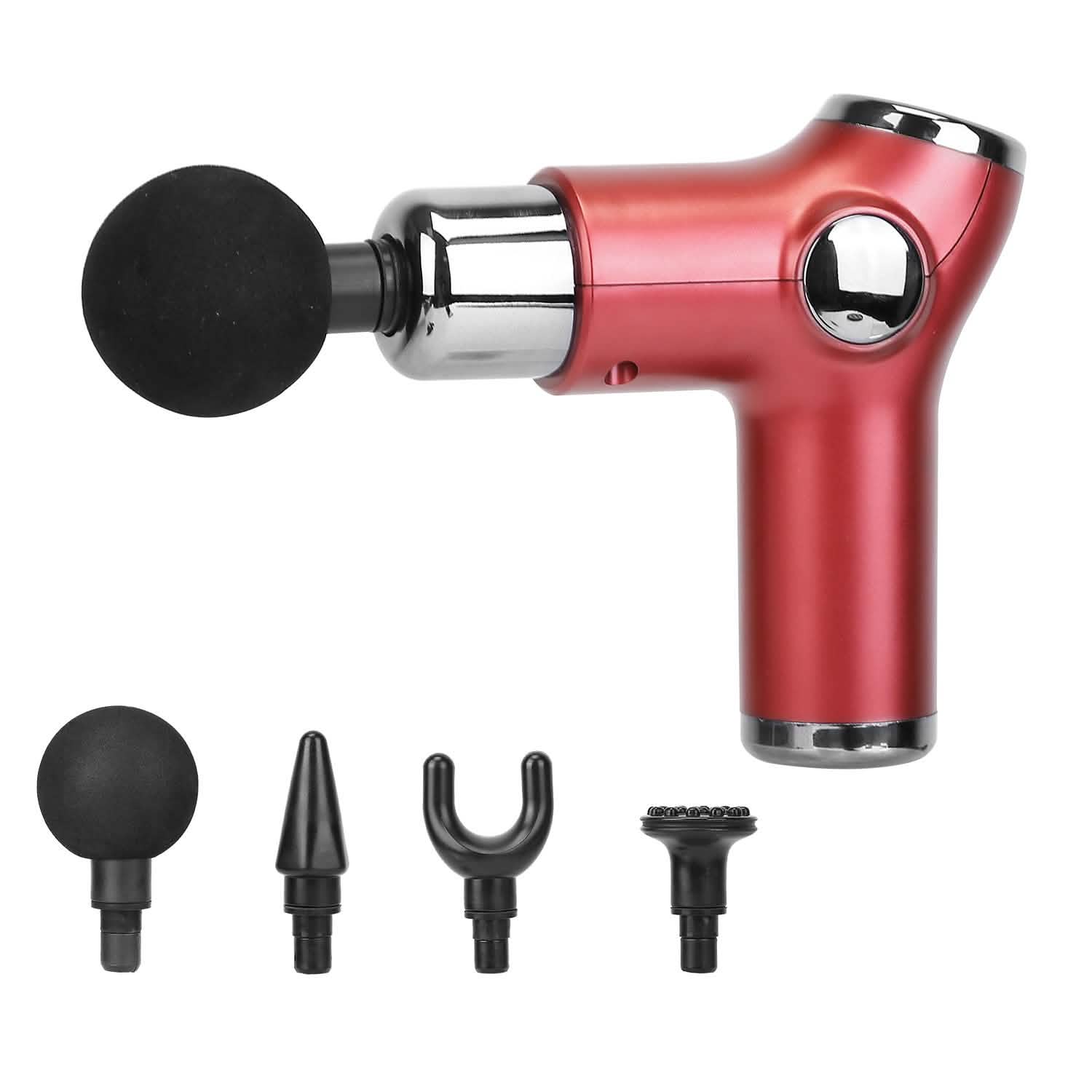 Massage Gun Deep Tissue Fascia Massager Red Health & Wellness - Tophatter Daily Deals