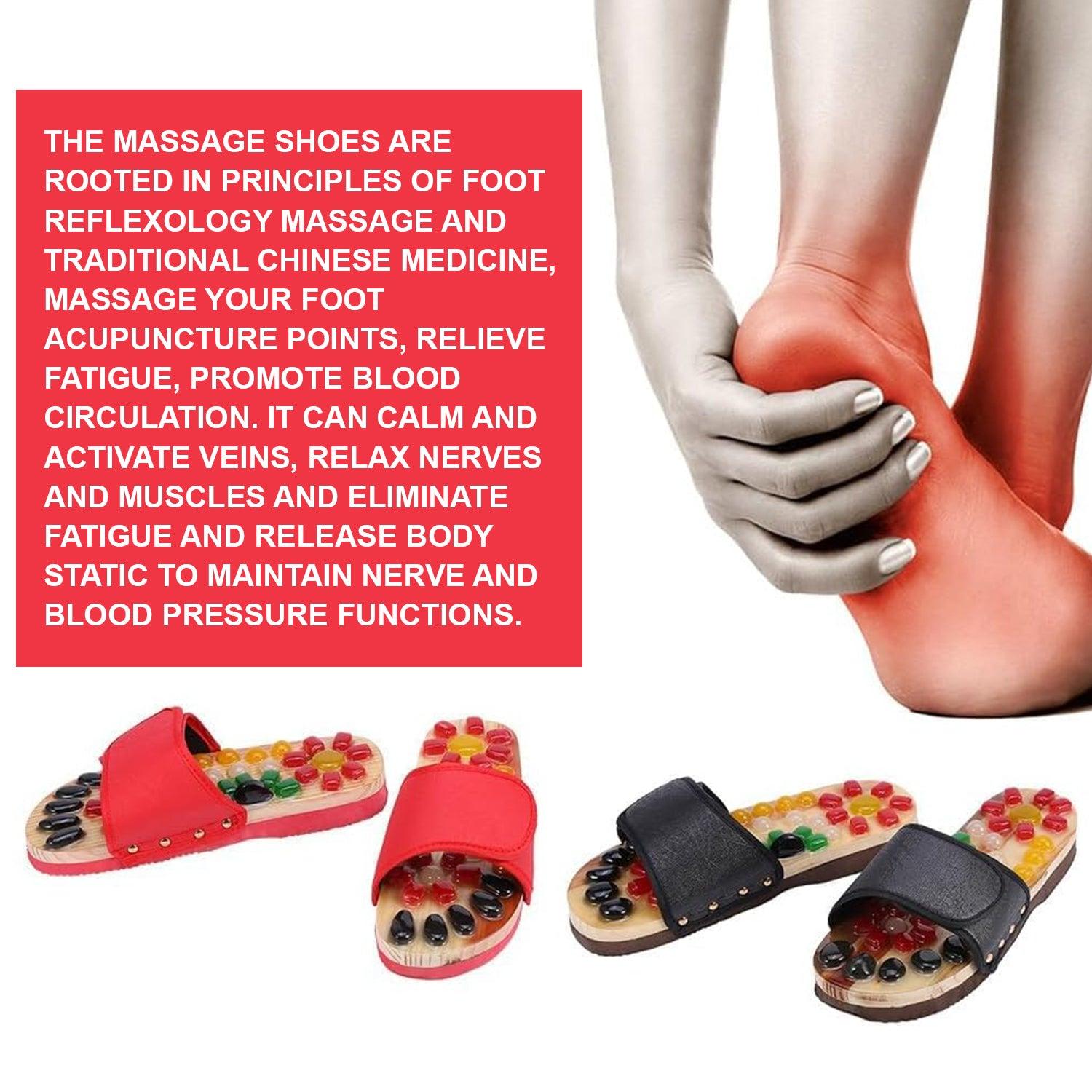 Foot Massage Slippers - Acupressure Foot Massager Slipper Sandals Acupoint Stimulation Massager Health & Beauty - Tophatter Daily Deals